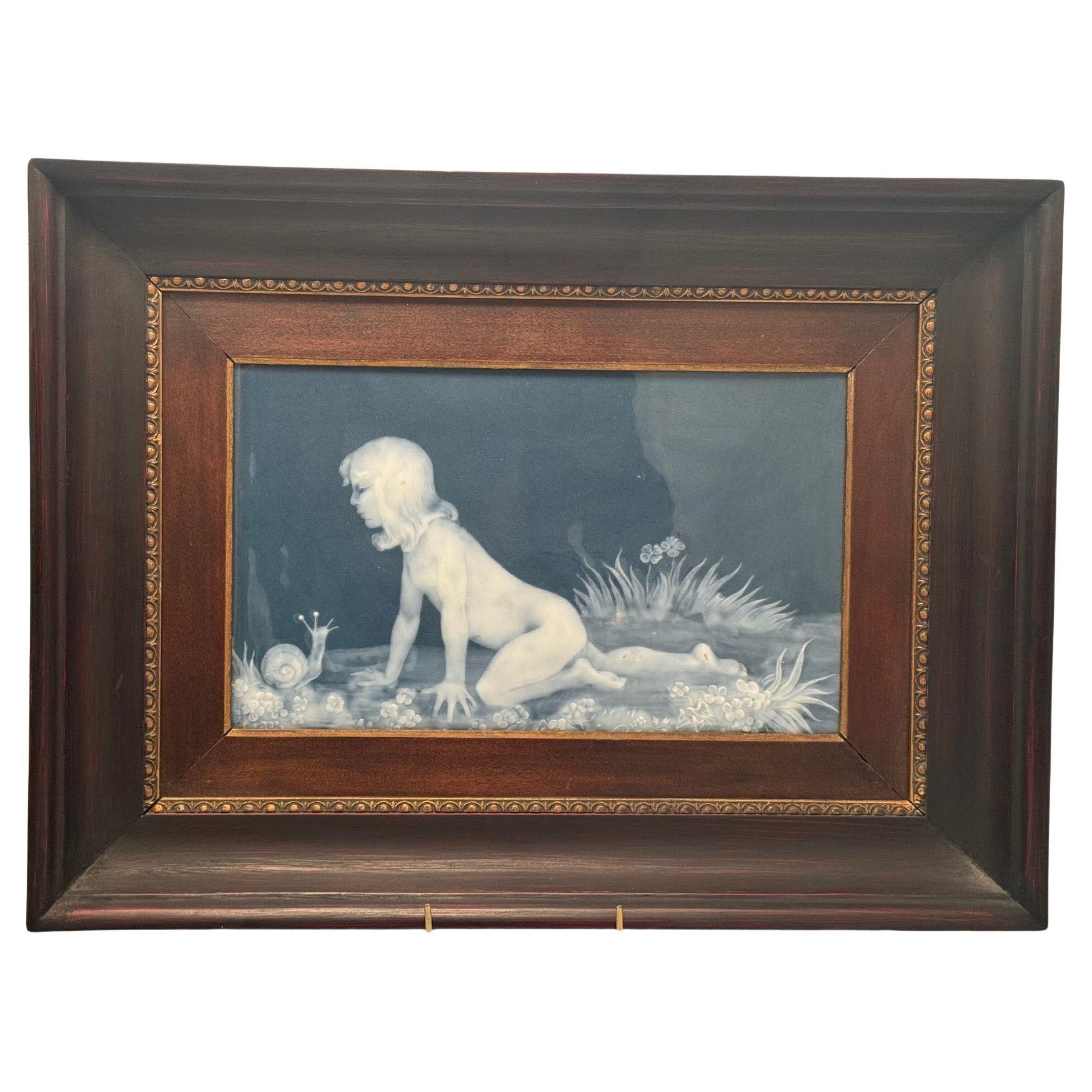 Limoges Pate sur Pate Porcelain Plaque