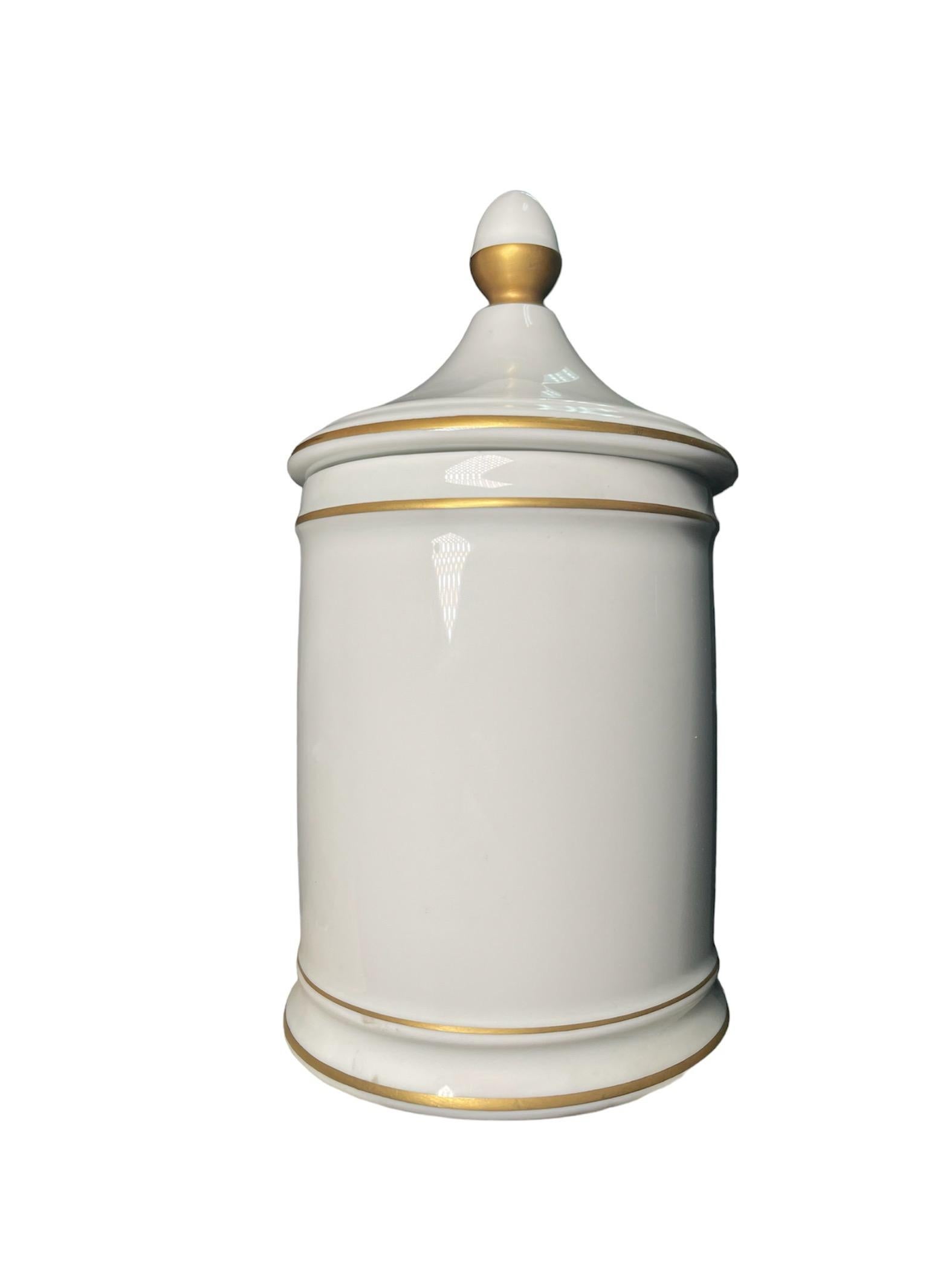 Neoclassico Vaso da farmacia in porcellana di Limoges in vendita