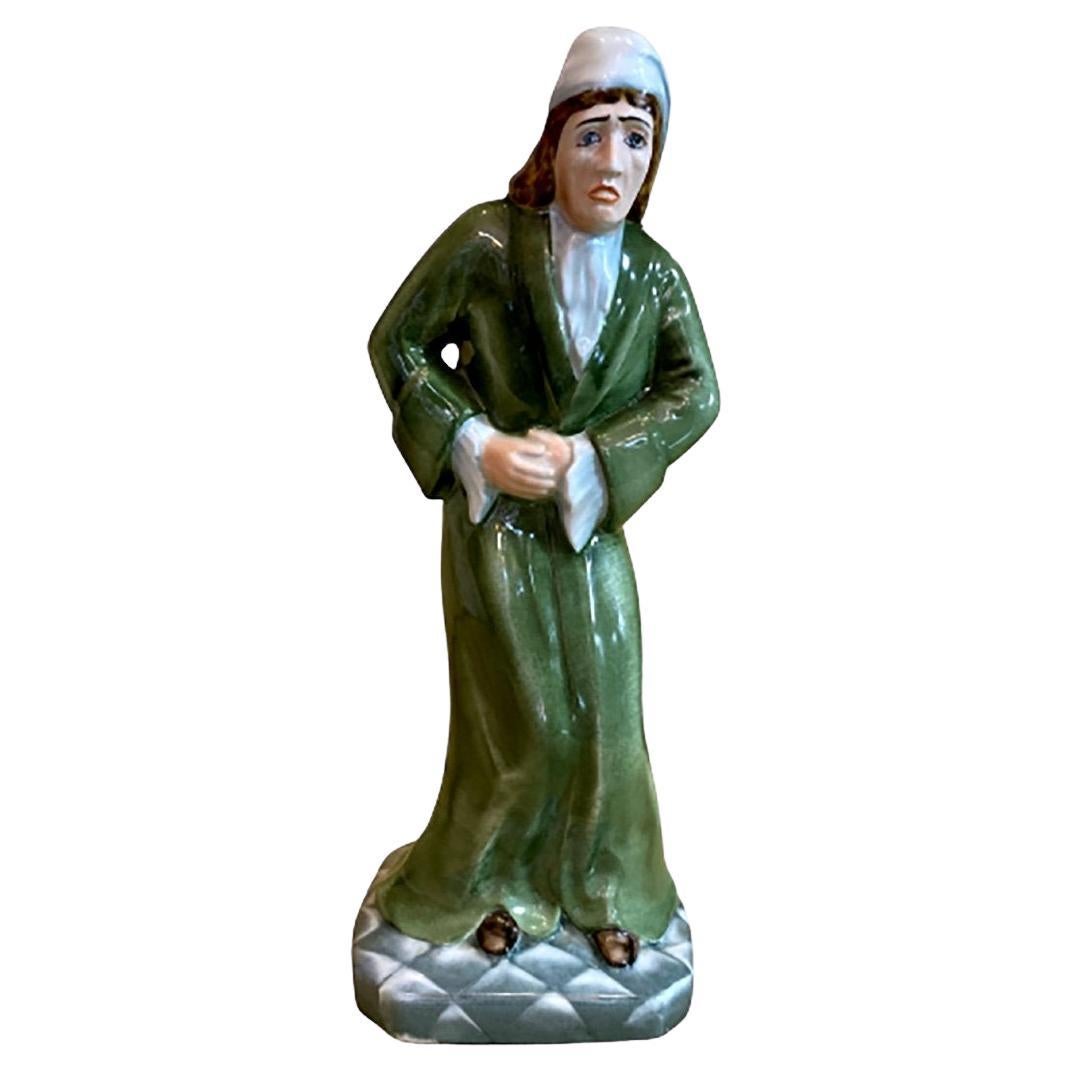 Limoges Porcelain, Argan Statue, the Imaginary Invalid, Period: Early 20th For Sale