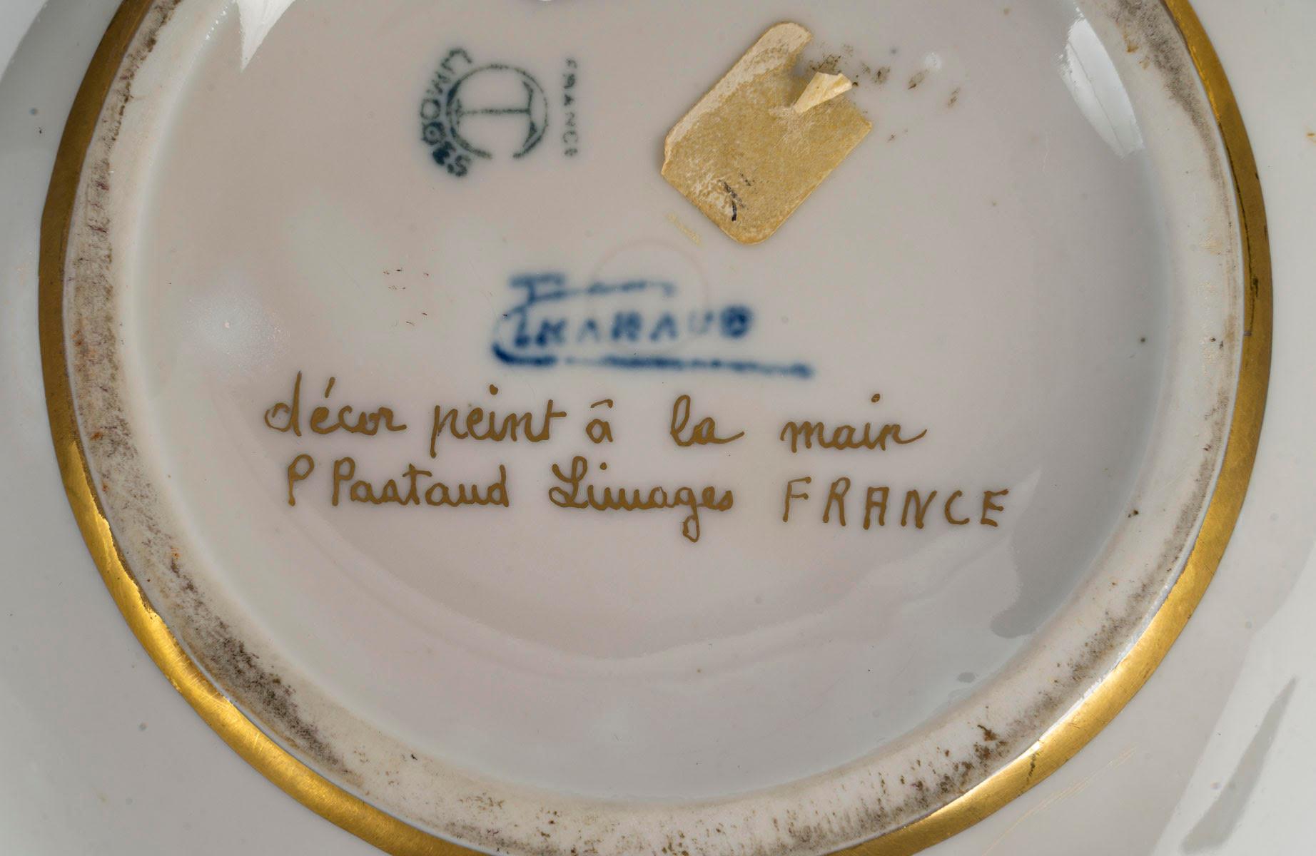 XX secolo Vaso Boulle in porcellana di Tharaud Limoges di Charles Tharaud, periodo Art Déco, 1930. in vendita