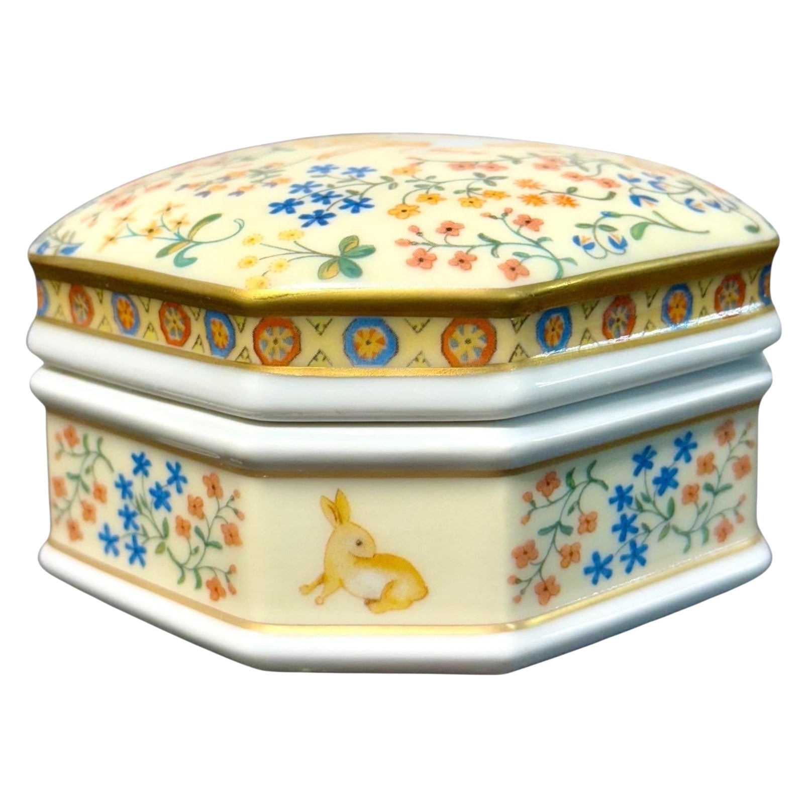 Limoges Porcelain Box by Deshoulieres, 20th Century