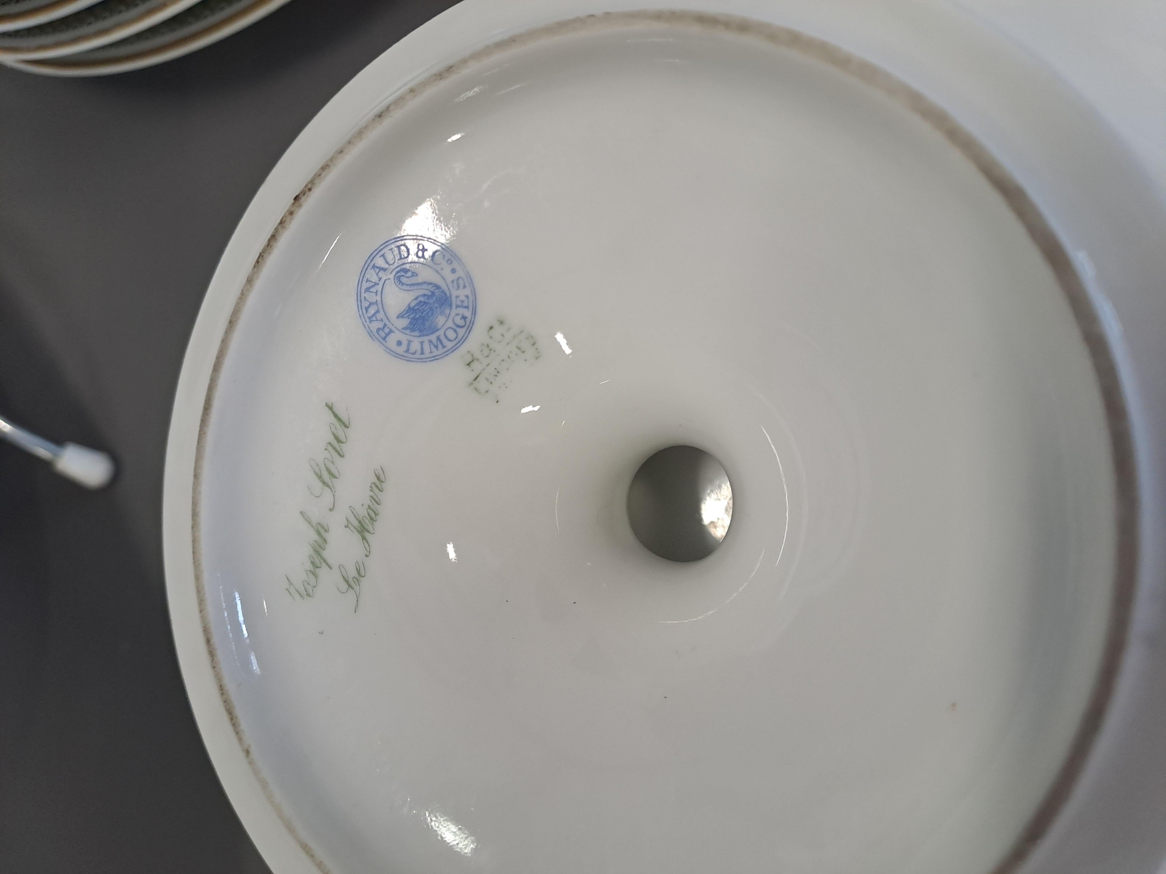 Limoges Porcelain Cake Service - Chineese Decor 7
