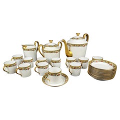 Limoges Porcelain Coffee Service - 12 People