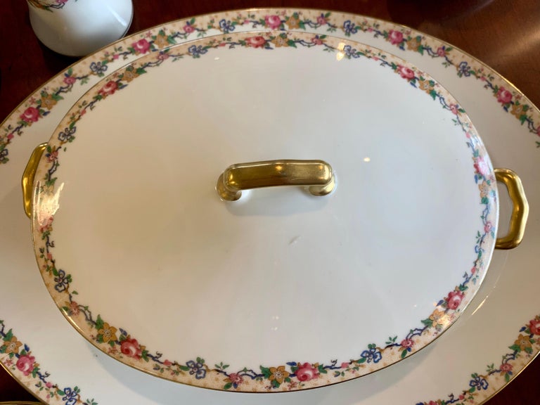 Limoges Porcelain Dinner Service Fine China Service 1916 Extensive 105