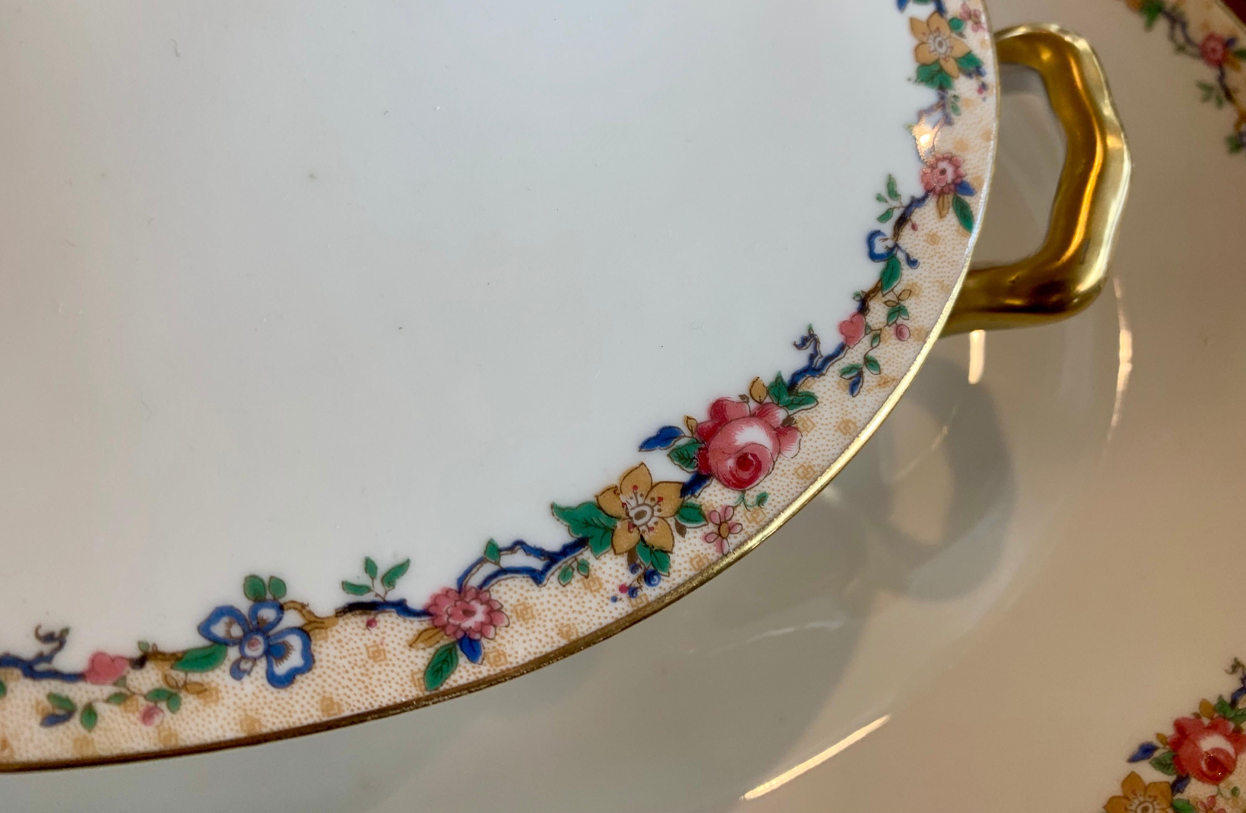 Limoges Porcelain Dinner Service Fine China Service 1916 Extensive 105 Pieces 7
