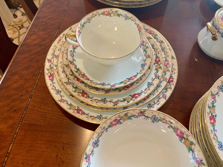 Limoges Porcelain Dinner Service Fine China Service 1916 Extensive 105