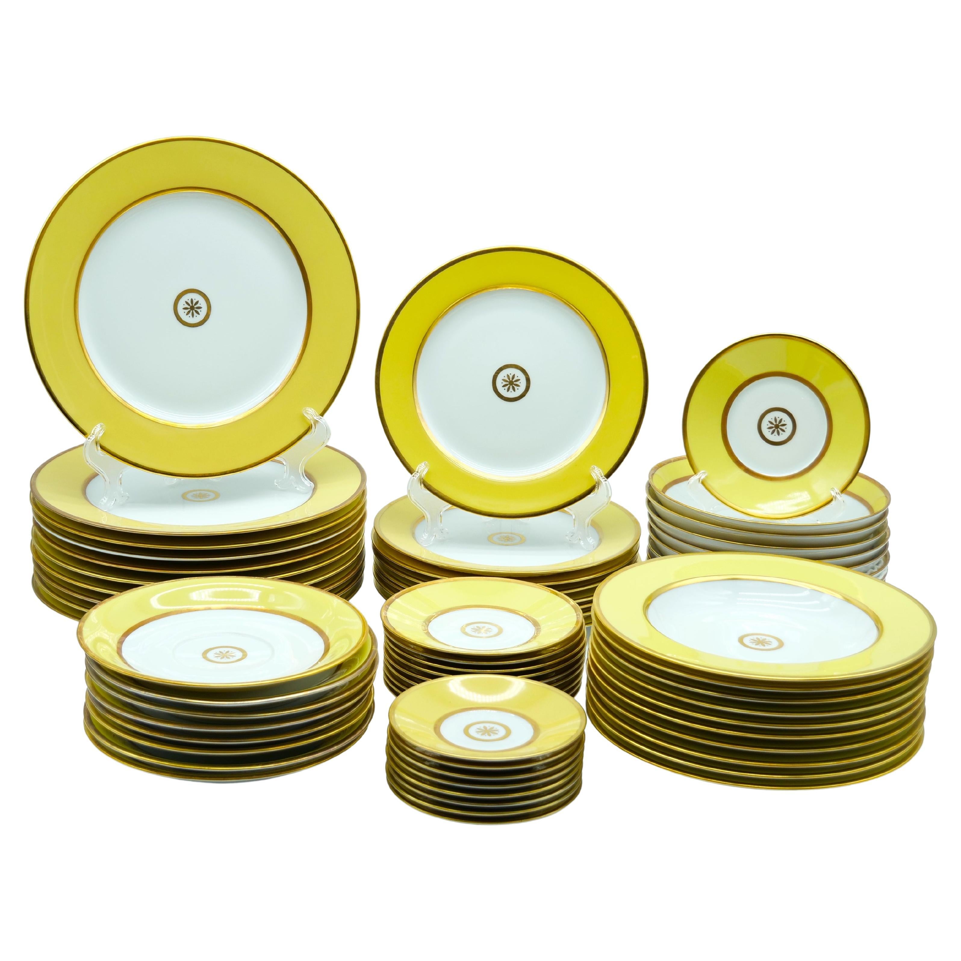 Limoges Porcelain Dinner Service For Ten People 3