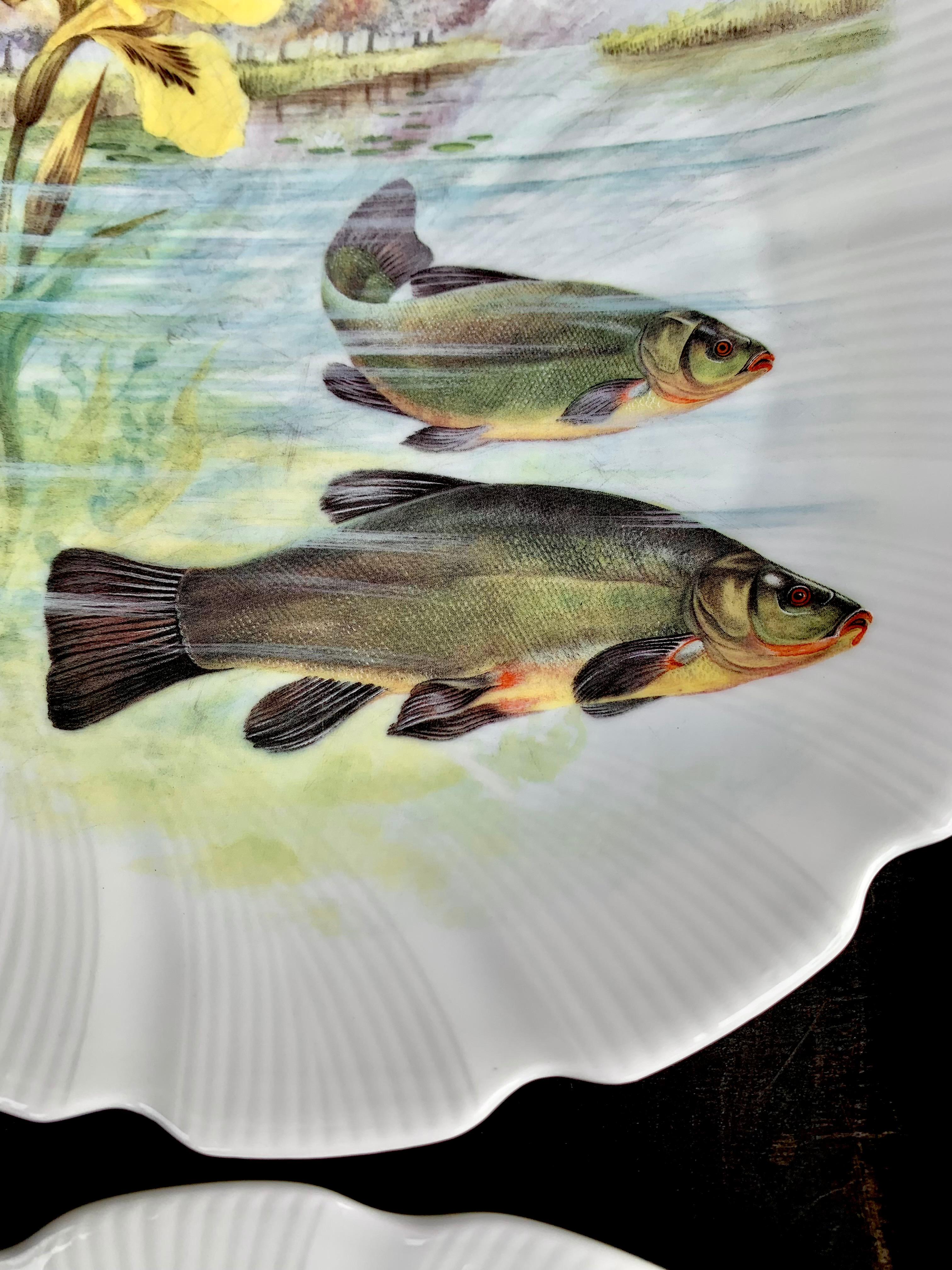 Limoges Porcelain Fish Set 1