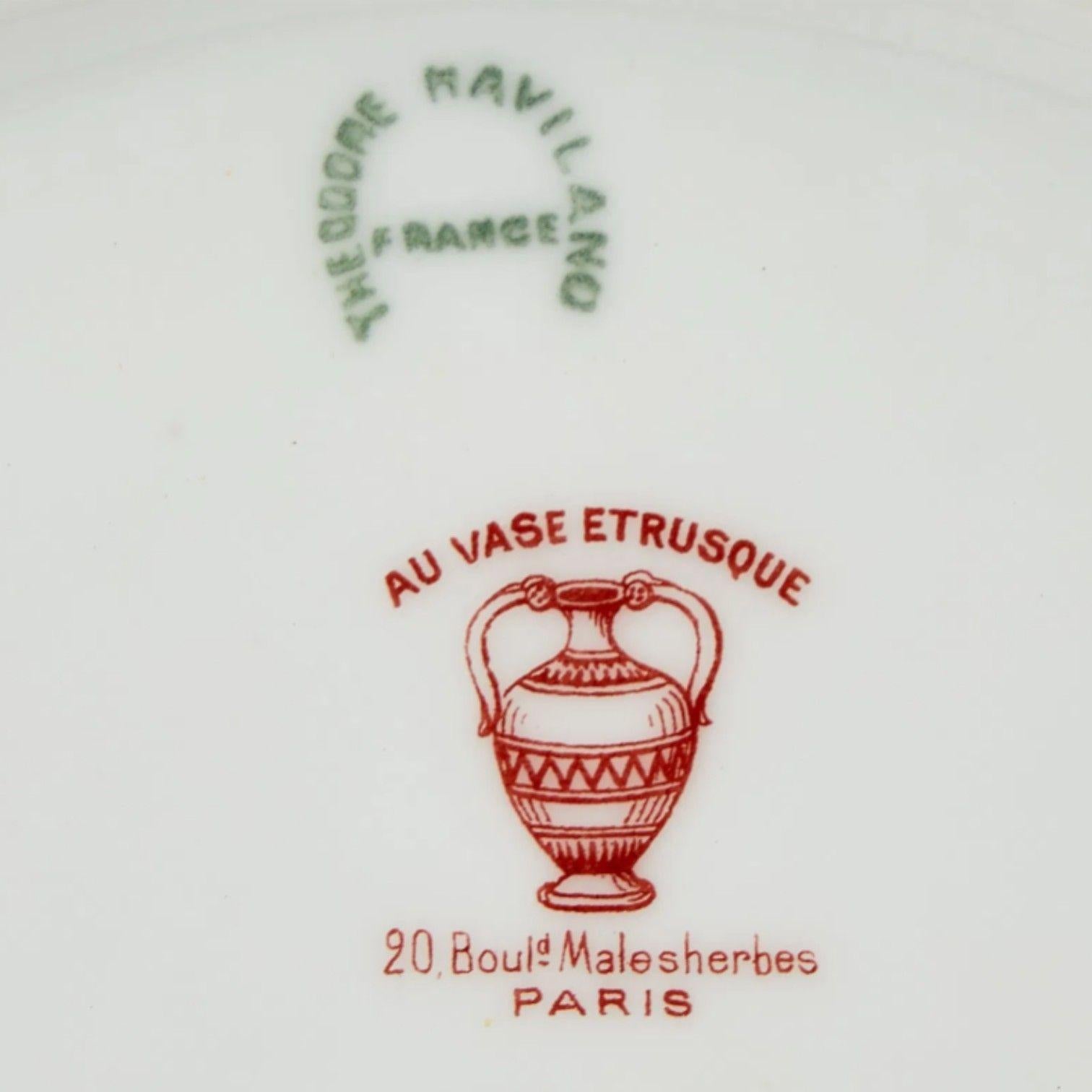 Milieu du XXe siècle Limoges, Porcelaine, Design/One, Douze assiettes à dîner Haviland, Paris, C.I.C. en vente