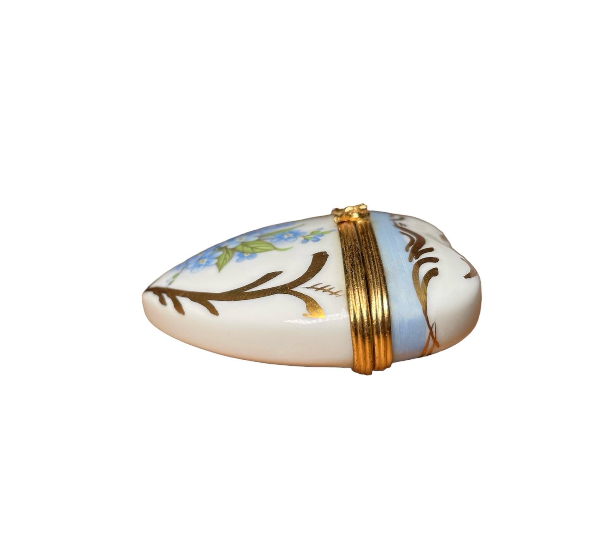 Limoges Porcelain Heart Trinket Box 4