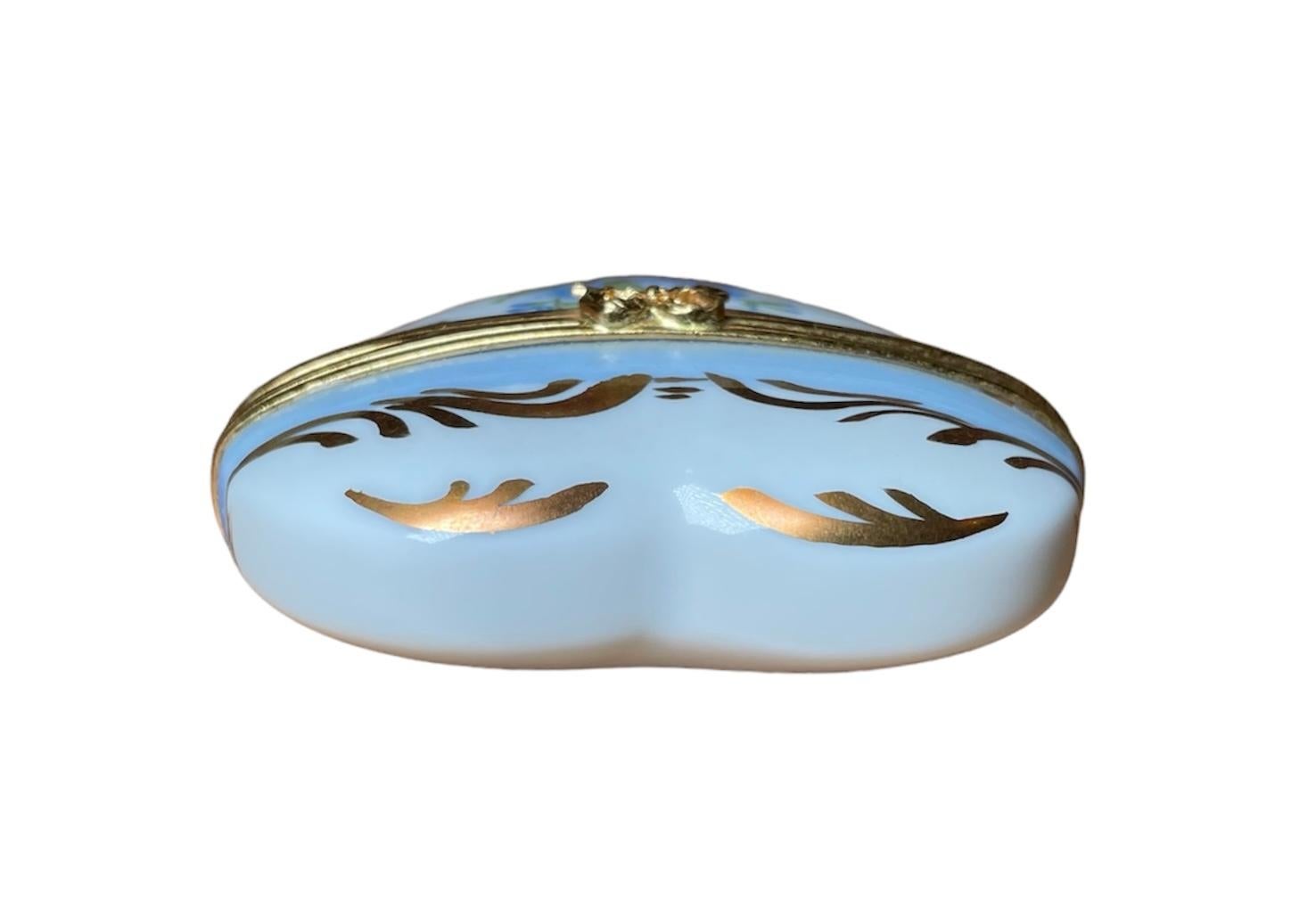 Limoges Porcelain Heart Trinket Box 5