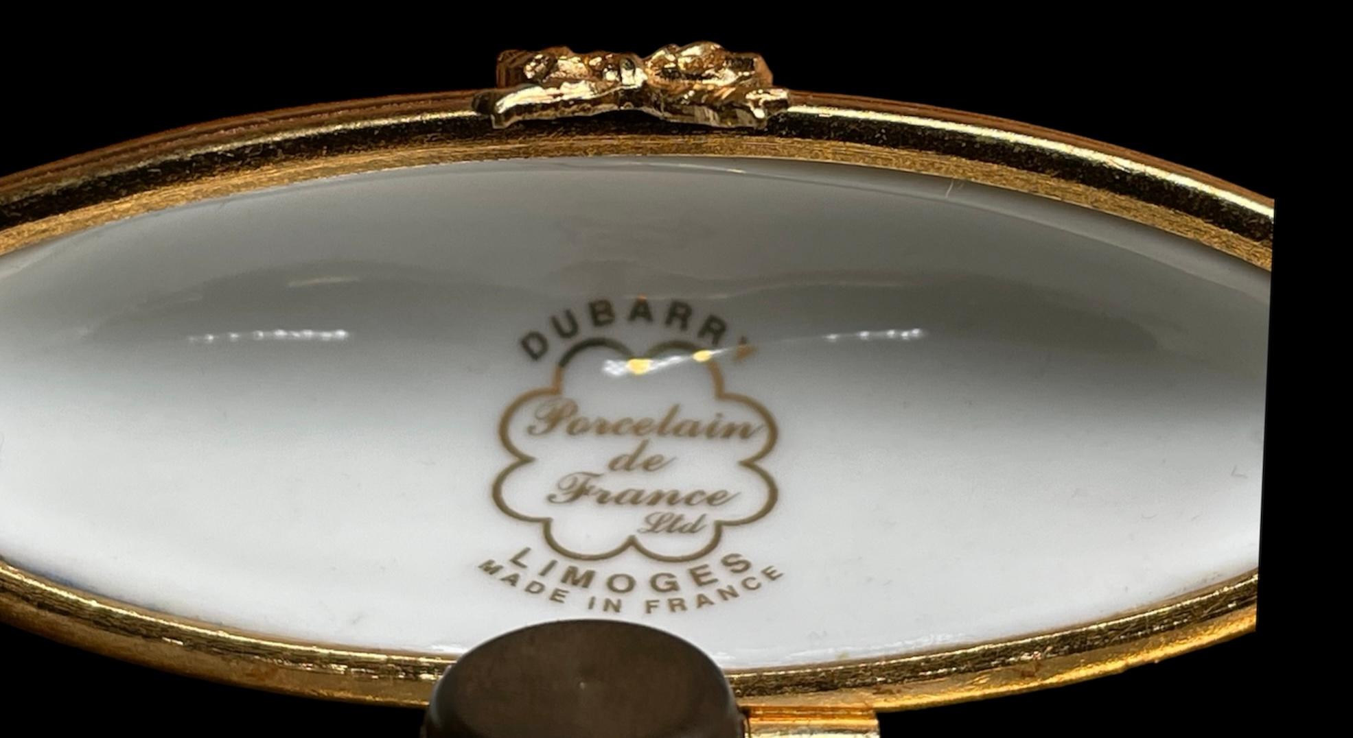 Limoges Porcelain Heart Trinket Box 13