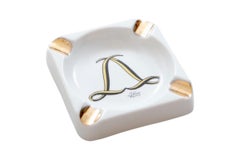 Posacenere Hotel Le Blanc in porcellana di Limoges