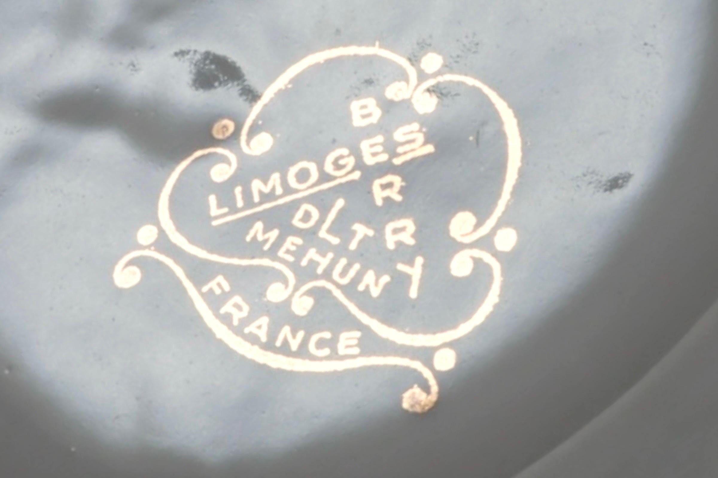 Cenicero de hotel Le Blanc de porcelana de Limoges en venta 1