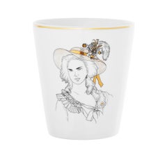 Porcelain Mug and Gold French Parisian Style " Marie Antoinette"
