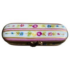 Limoges Porcelain Needle Trinket box