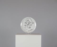 Limoges Porcelain Plate by Jean Cocteau