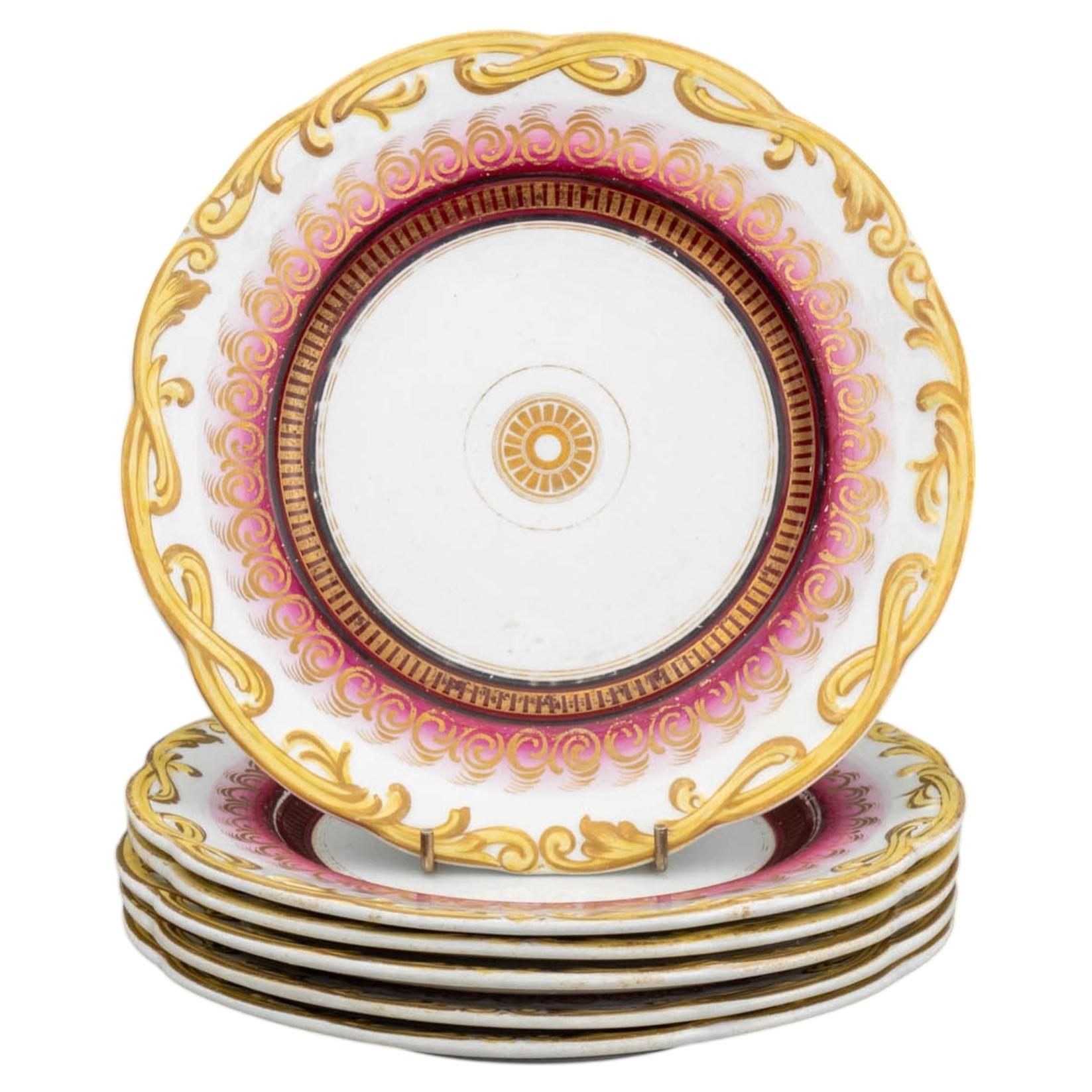 Limoges Porcelain Plates, 6