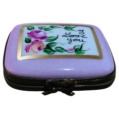 Limoges Porcelain Square Trinket box
