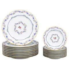 Limoges Porcelain Tableware, 18 Pcs.