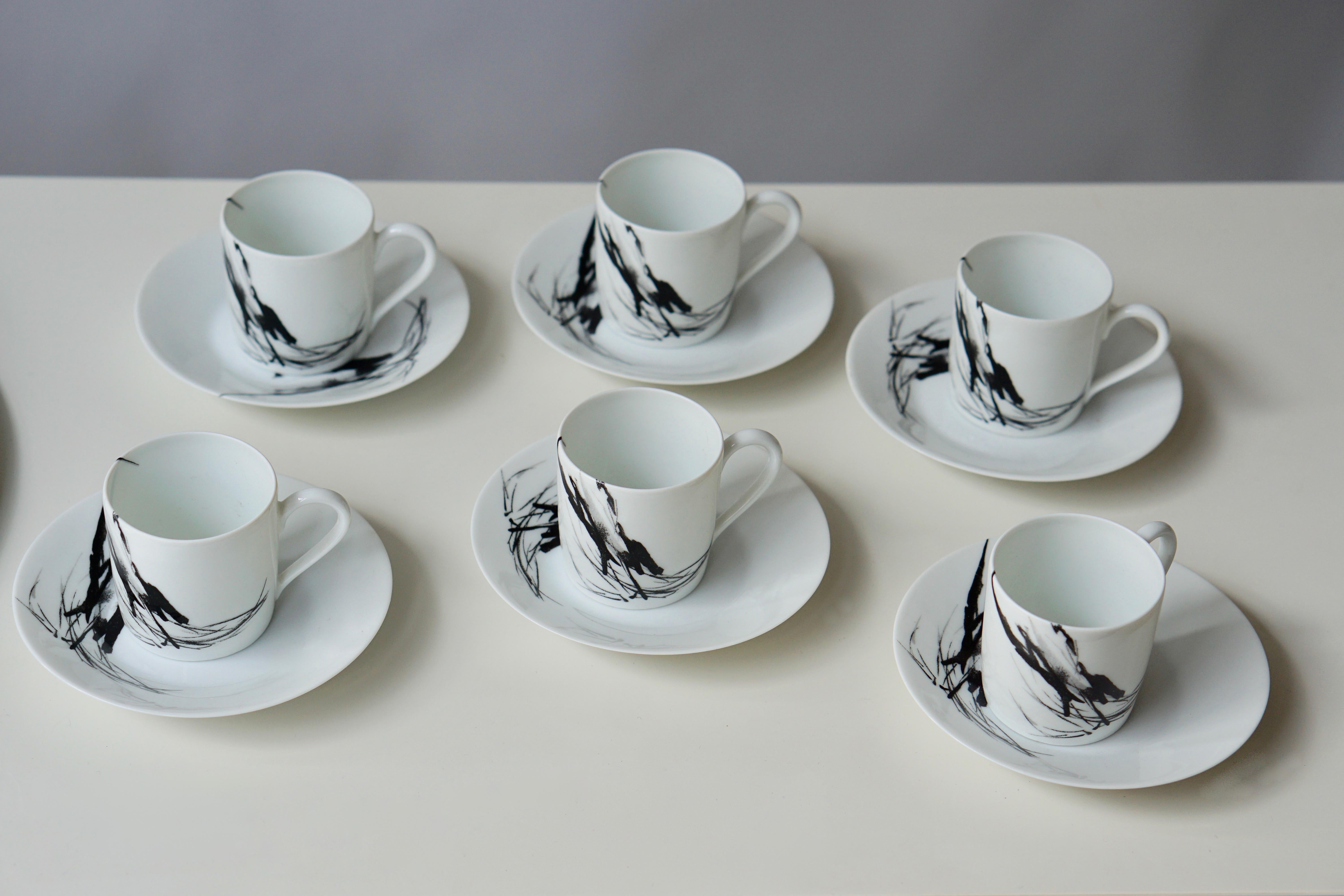 Limoges-Porzellan-Tee- und Kaffeeservice von Pierre Cardin (Französisch)