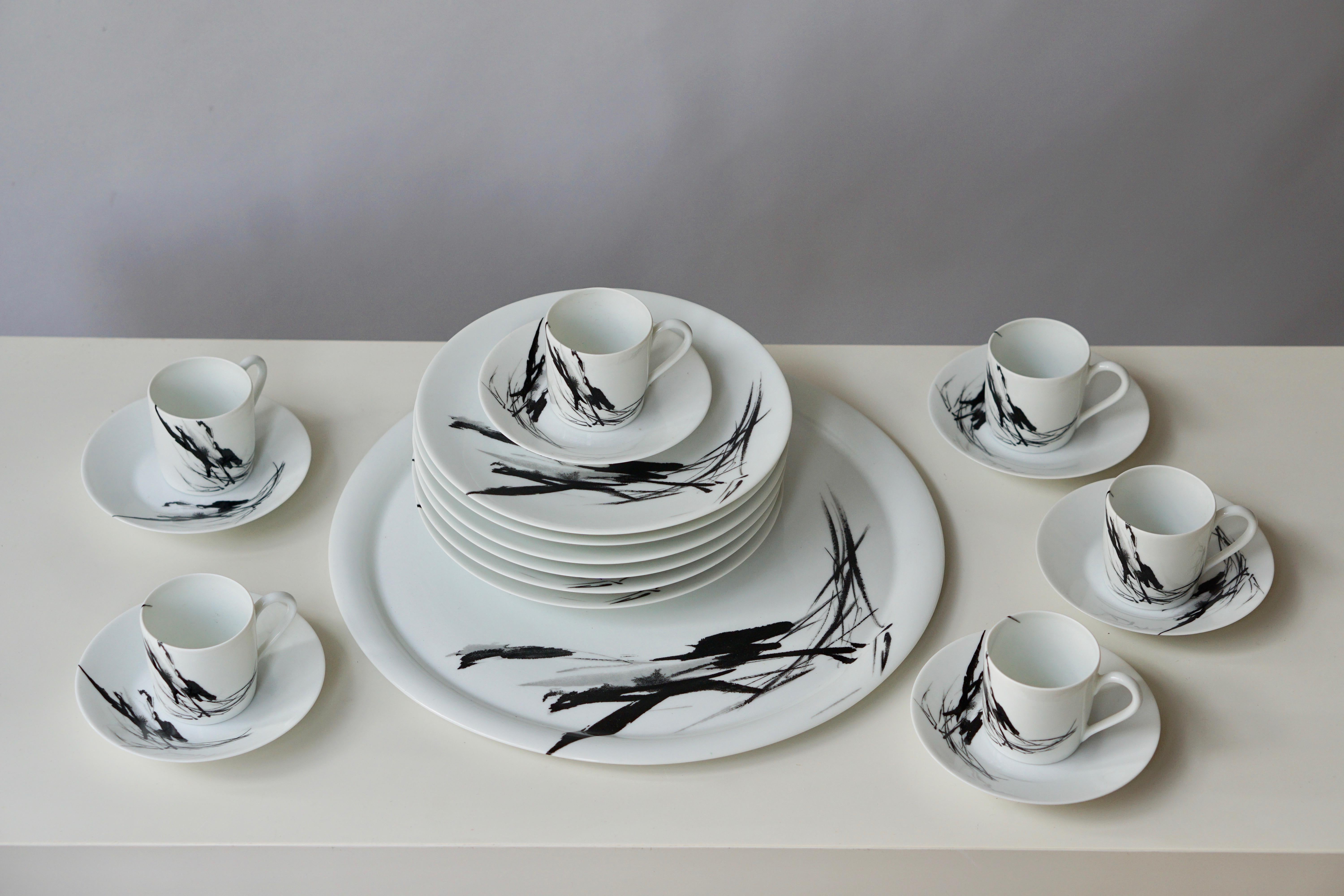 Limoges-Porzellan-Tee- und Kaffeeservice von Pierre Cardin (20. Jahrhundert)