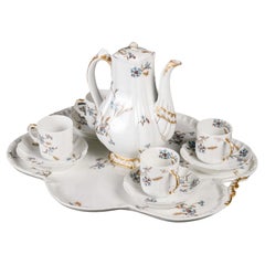 Antique Limoges Porcelain Tea and Coffee Set.