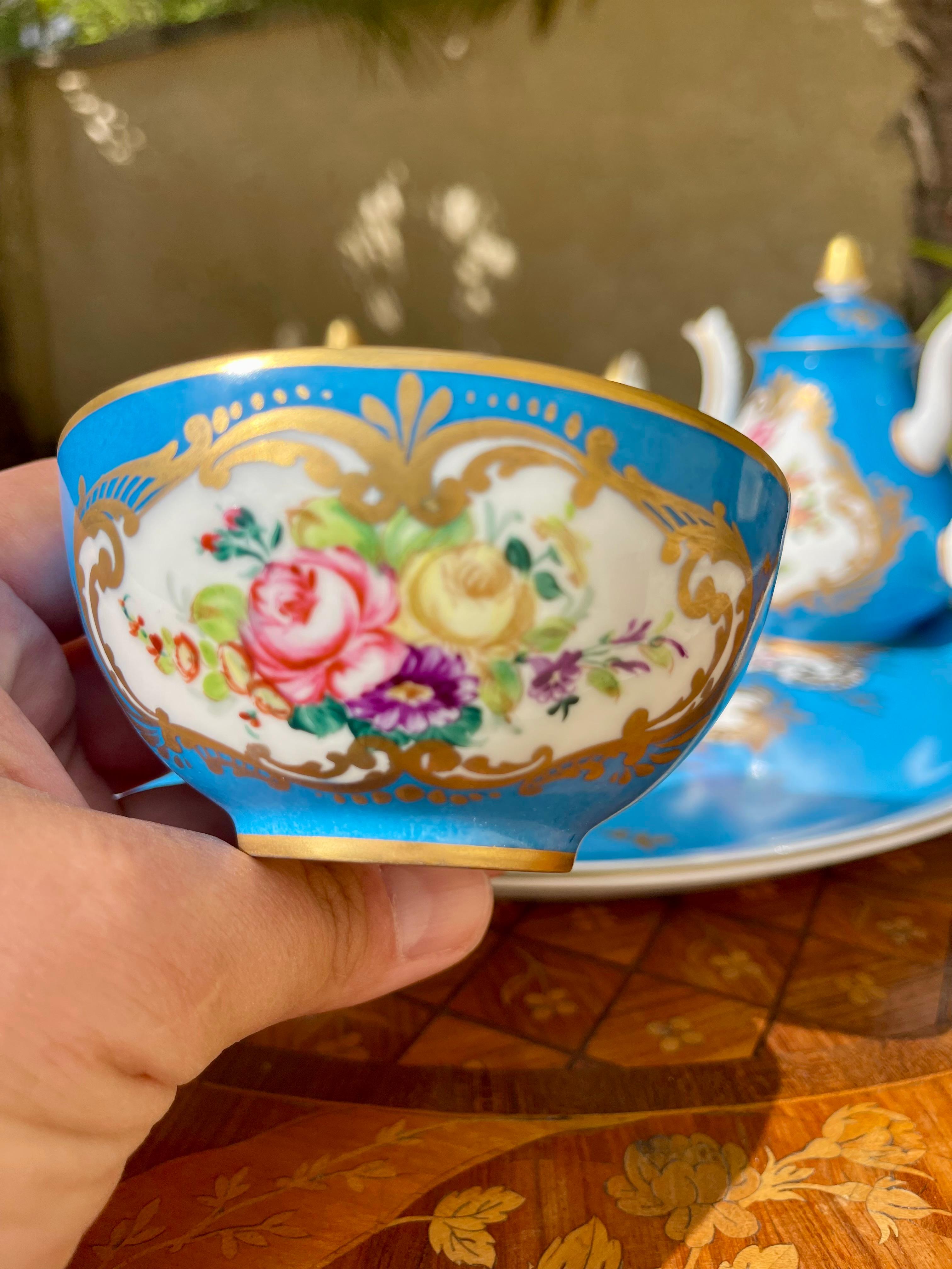 Limoges - Porcelain Tea/coffee Service For Sale 6