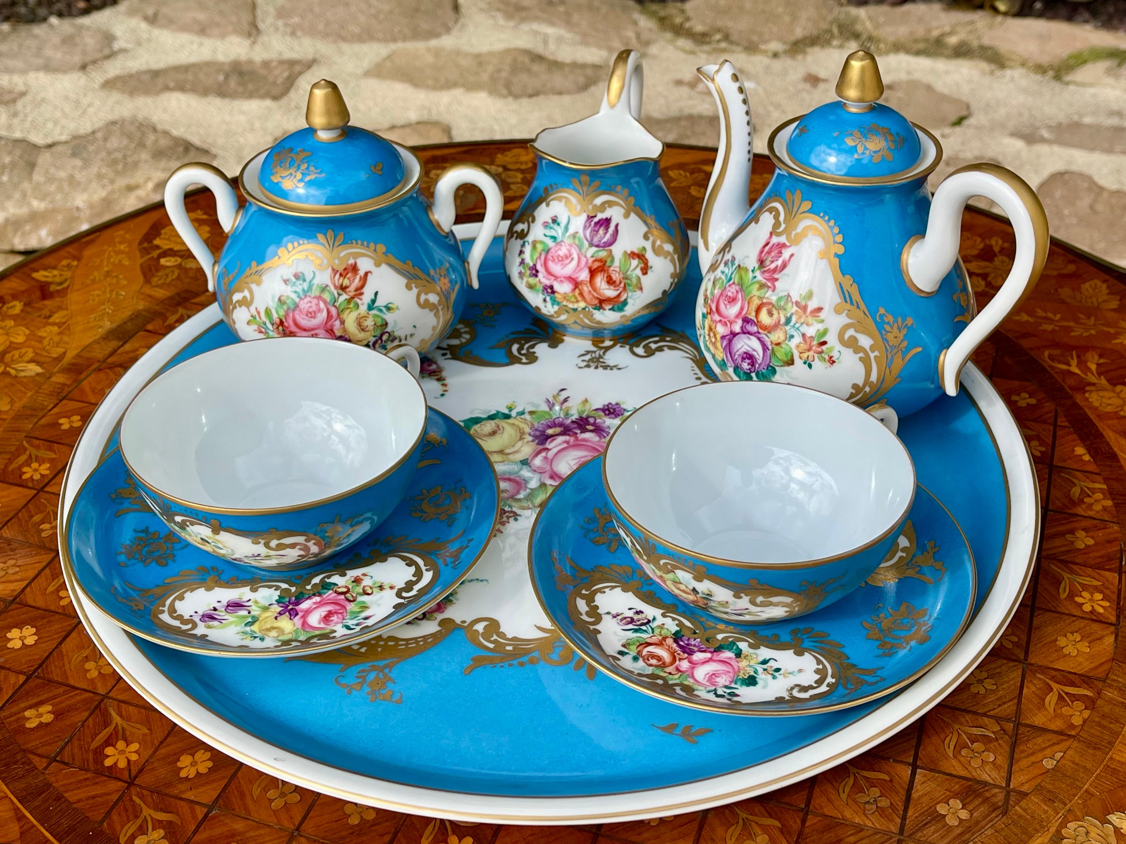 Napoleon III Limoges - Porcelain Tea/coffee Service For Sale