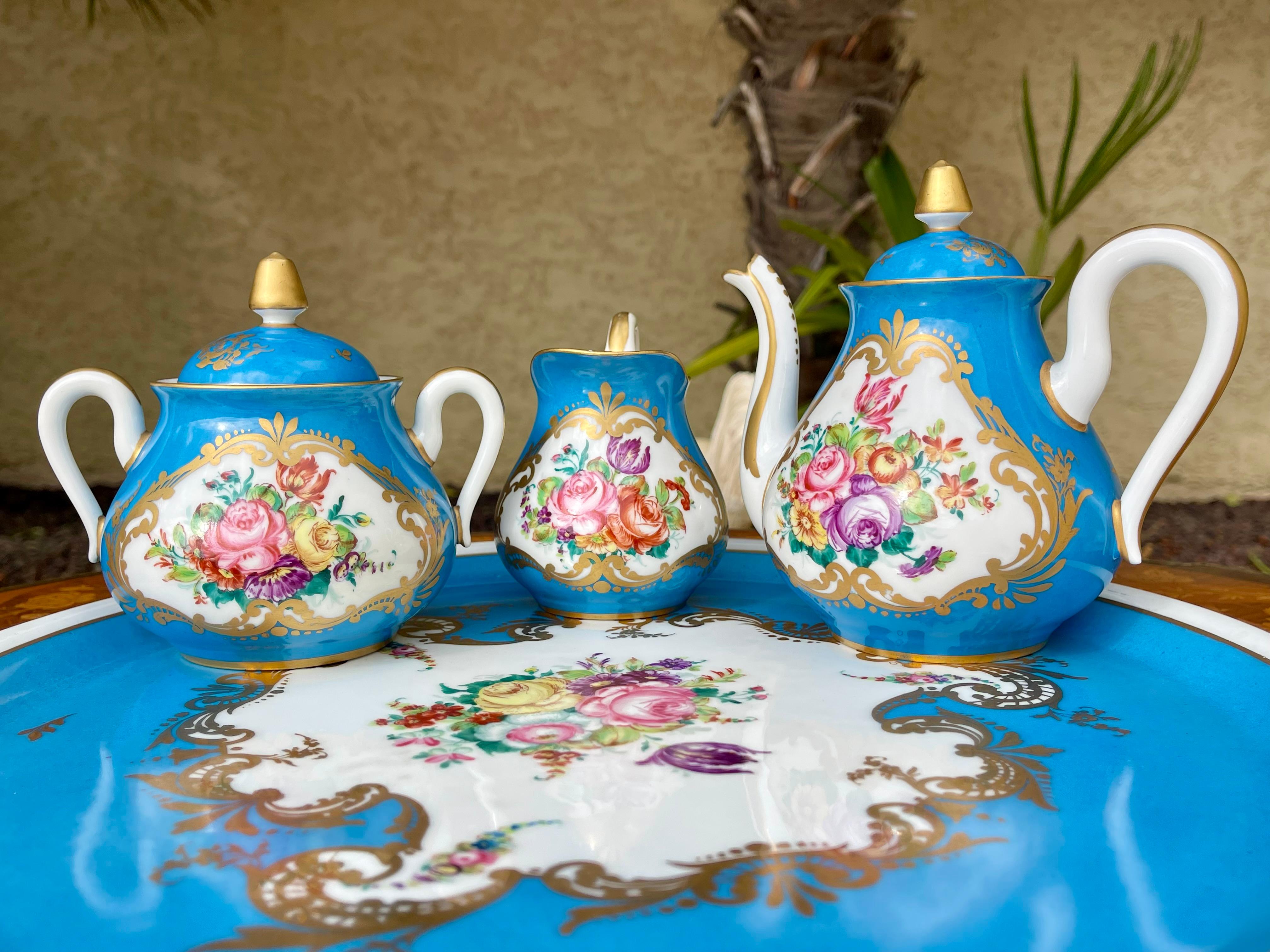 French Limoges - Porcelain Tea/coffee Service For Sale