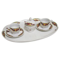 Limoges Porcelain Coffee Set French Production 1960 ca Mid-Century Modern