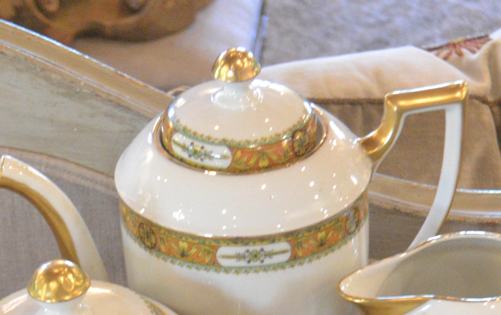 limoges porcelain tea set