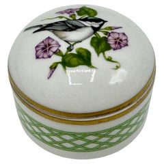 Antique Limoges "The Songbirds of Springtime" Porcelain Box