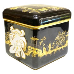 Limoges TIFFANY & Co French Chinoise Hand Painted Decorative Box