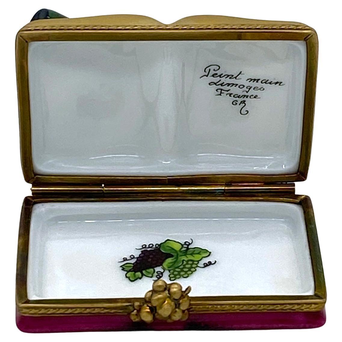 Caja de baratijas Carta de vinos de Limoges en Bueno estado para la venta en Atlanta, GA