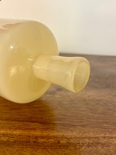 Limoncello Colored Hand Blown Art Glass Vase