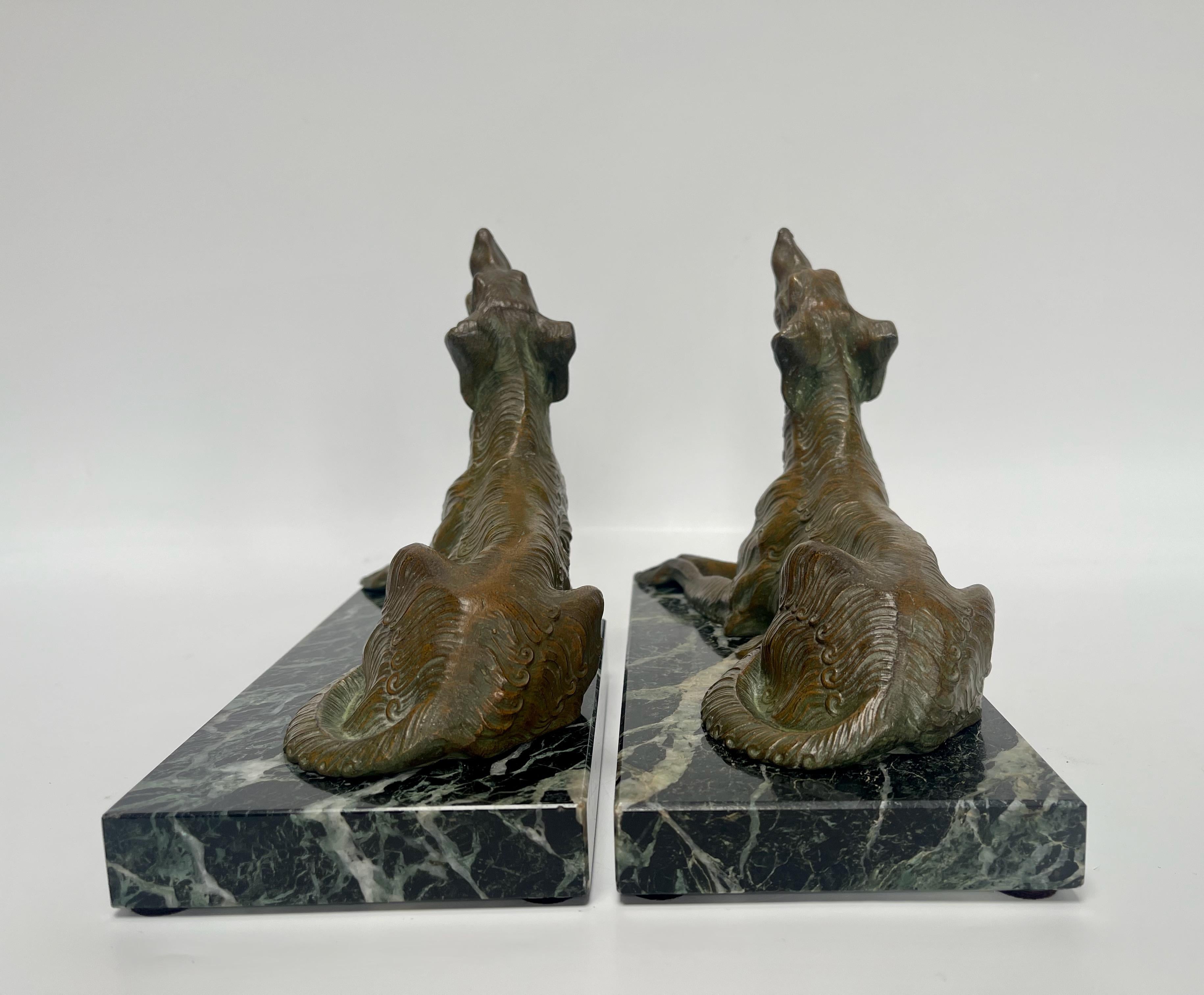 Limousin Pair of Art Deco Bookends In Good Condition For Sale In NANTES, FR