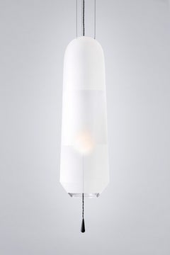Limpid Light L Sandblasted Standard, Lampada a sospensione, Vetro soffiato a mano, Europa