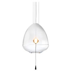 Limpid Light M-Clear Full-Swing, Pendant Light, Hand Blown Glass, Europe