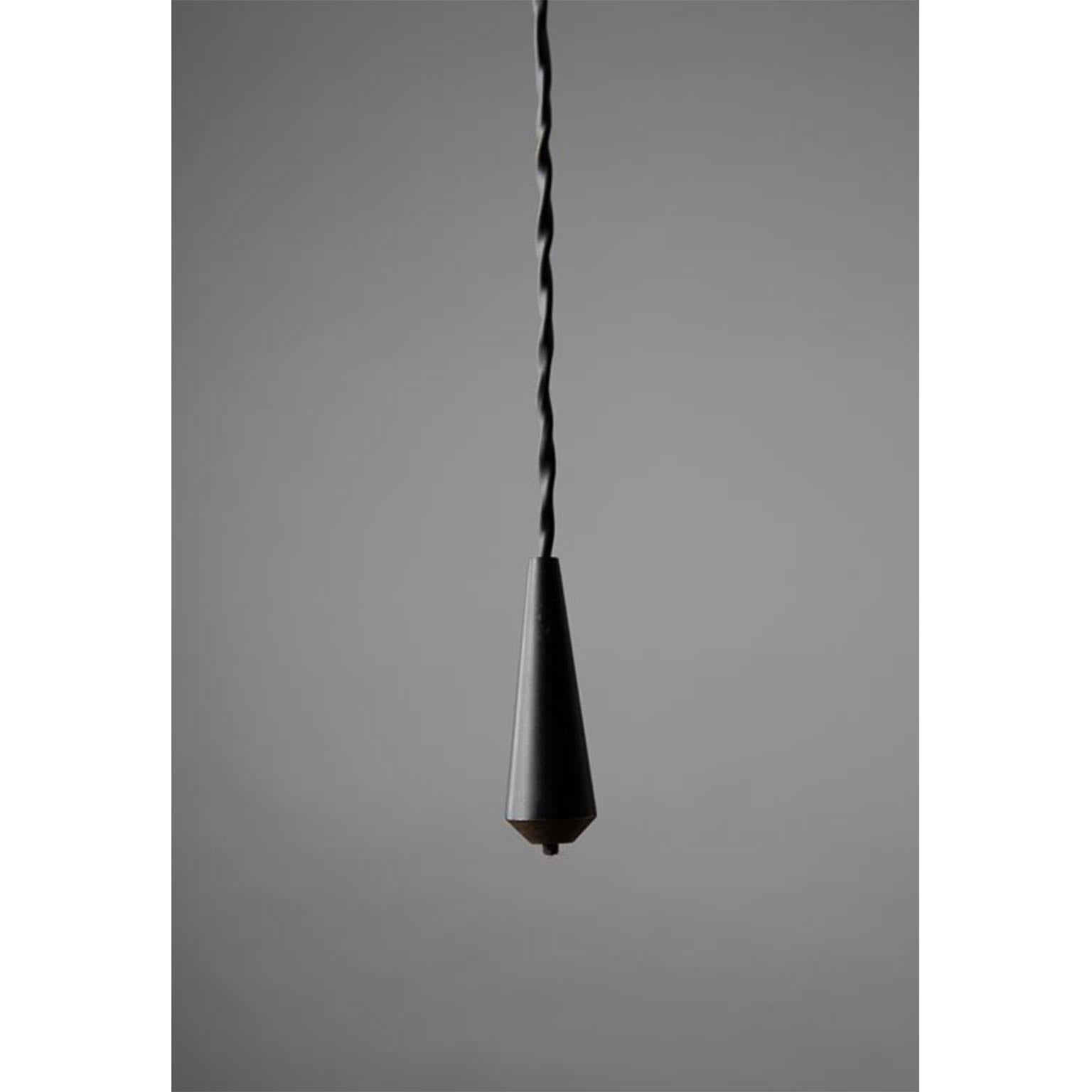 Art Deco Limpid Light M-Smoke Full-Swing, Pendant Light, Hand Blown Glass, Europe For Sale