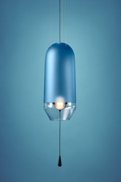 Limpid Light S Azure Full-Swing, Decorative Light, Hand Blown Glass, Europe