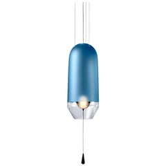 Limpid Light S Azure Full-Swing, Decorative Light, Hand Blown Glass, Europe