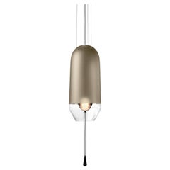 Limpid Light S Bronzite Full-Swing, Decorative Light, Hand Blown Glass, Europe