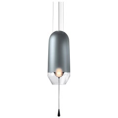 Lampe décorative pivotante Limpid Light S Graphite en verre soufflé à la main, Europe