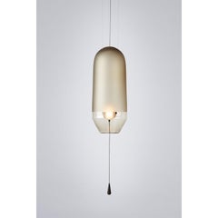 Limpid Light S-Smoke Full-swing, Pendant Light, Hand Blown Glass, Europe