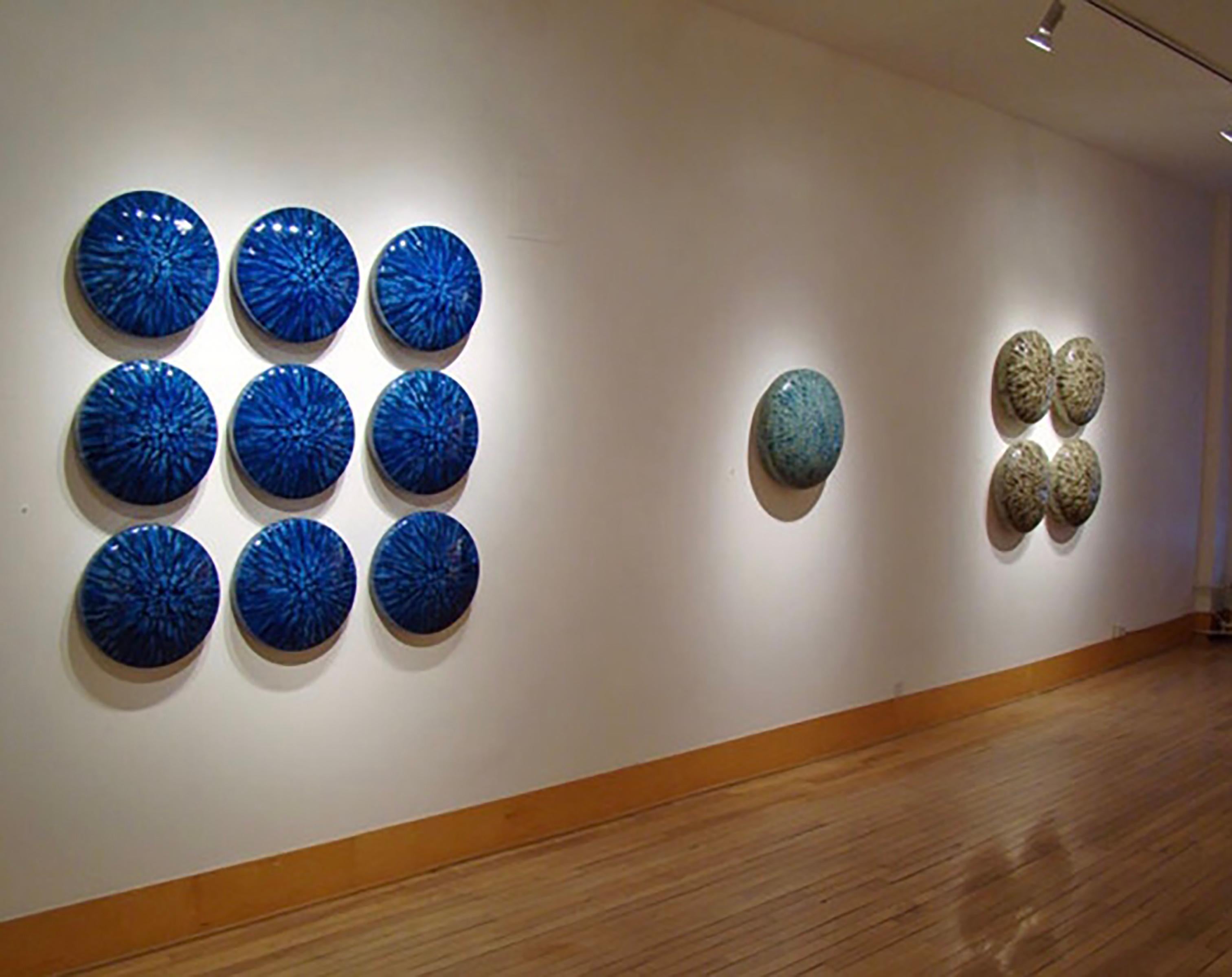 Limpid Pools - Ceramic wall sculpture by William Edwards In New Condition For Sale In Moreno Valley, CA
