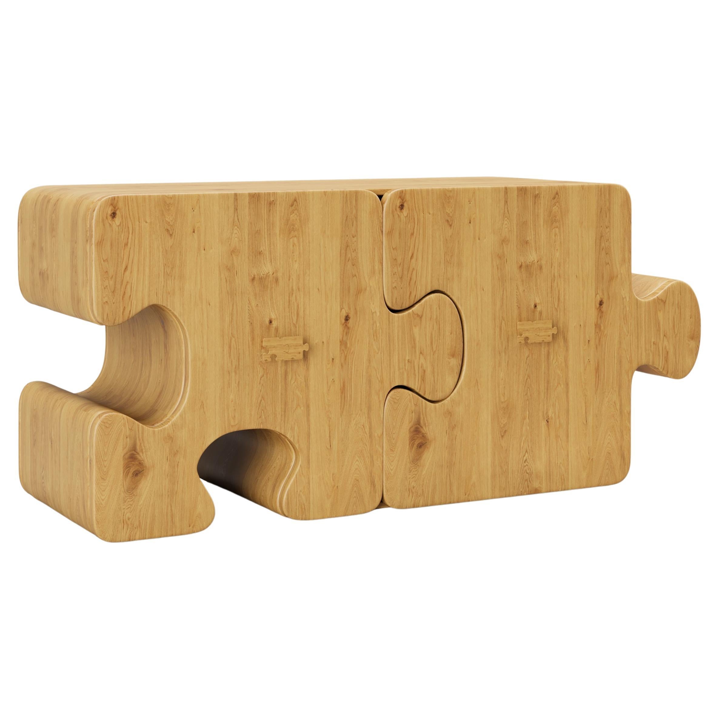 L'IMPOSANT Buffet/armoire de rangement contemporain en Oak Oak par Alexandre Ligios