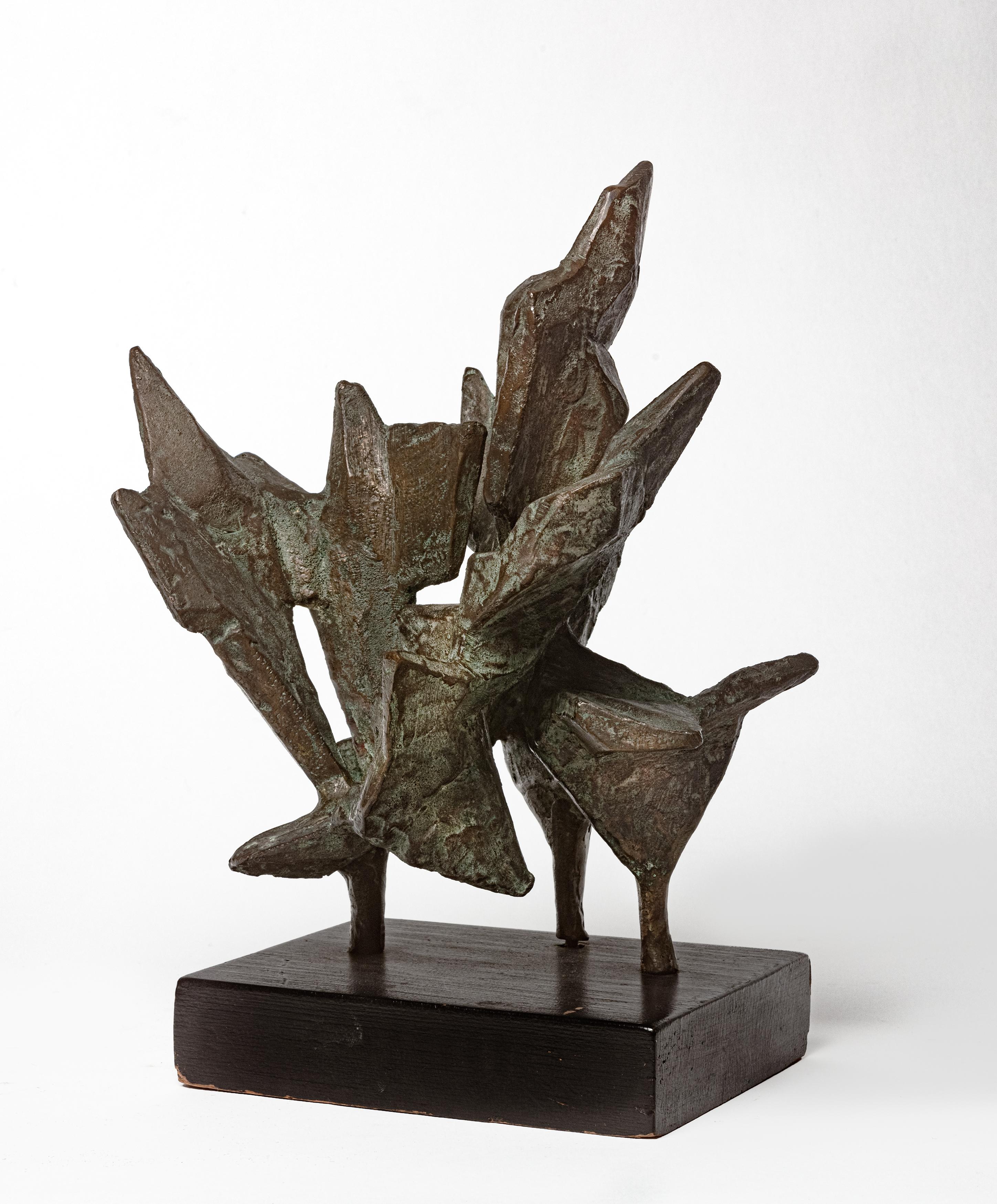 Unbenannt (Braun), Abstract Sculpture, von Lin Emery