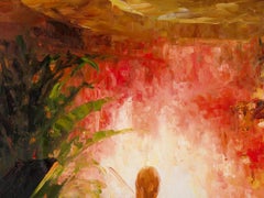 Lin Hongdan Impressionist Original Oil On Canvas "Concert 2"