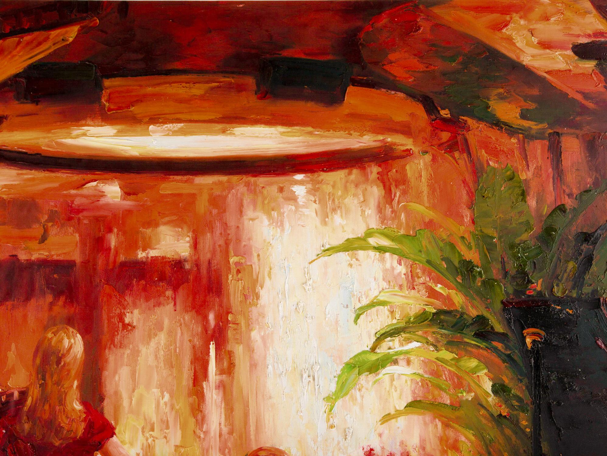 Lin Hongdan Impressionist Original Oil On Canvas 